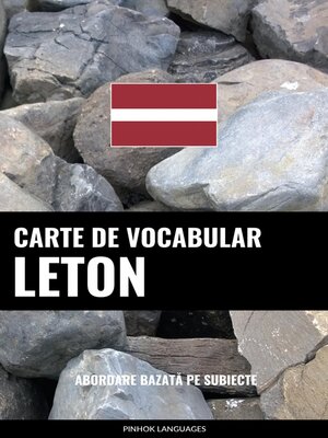 cover image of Carte de Vocabular Leton